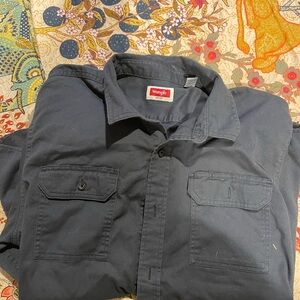 Wrangler Dark Blue Casual Shirt